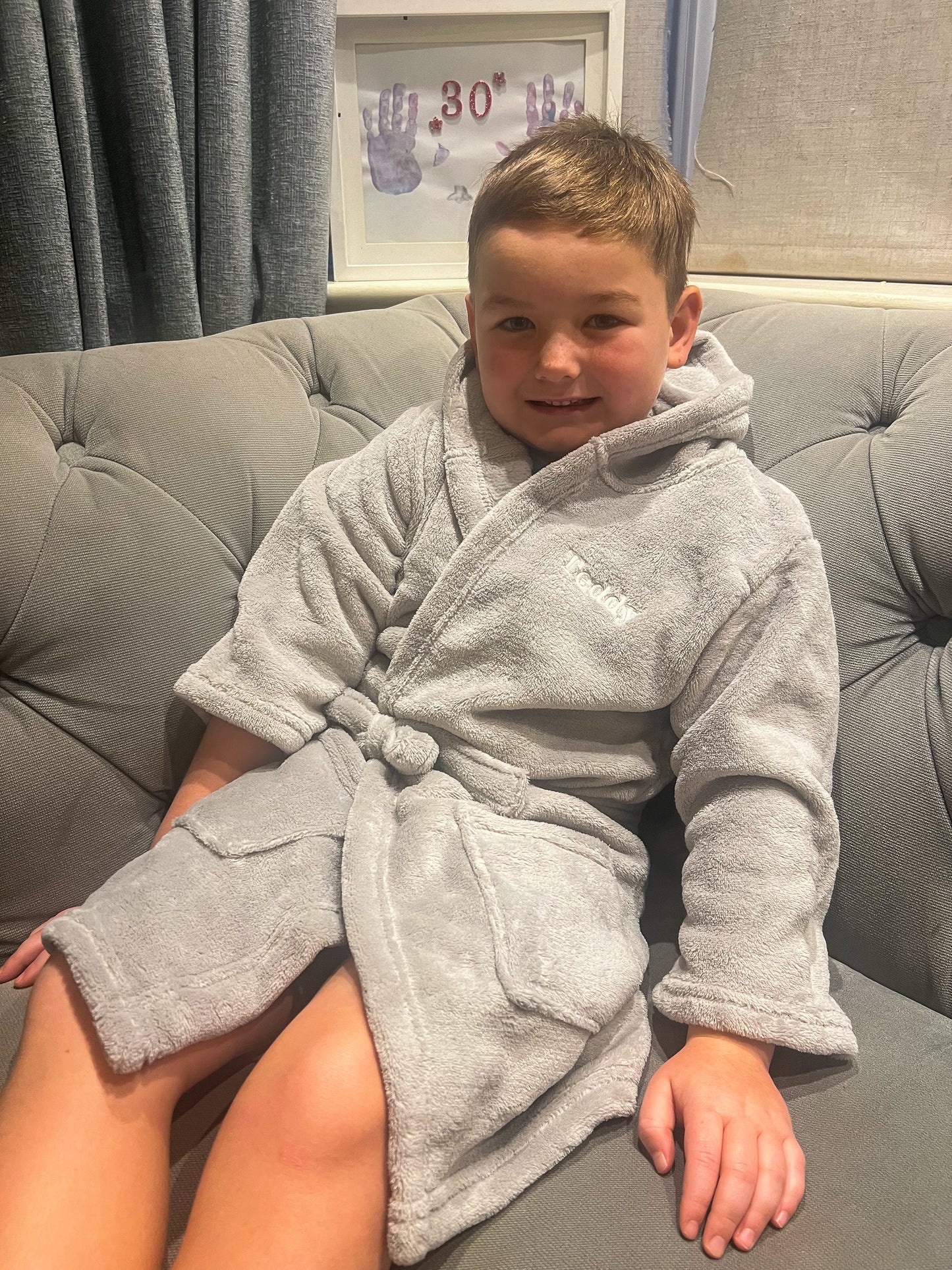 Soft Grey Dressing Gown