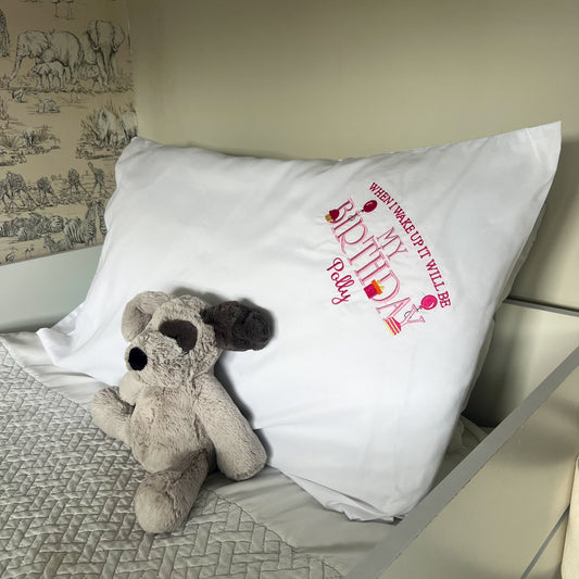 Birthday Pillow Case