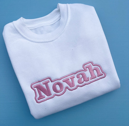 Bubble Name Sweatshirt