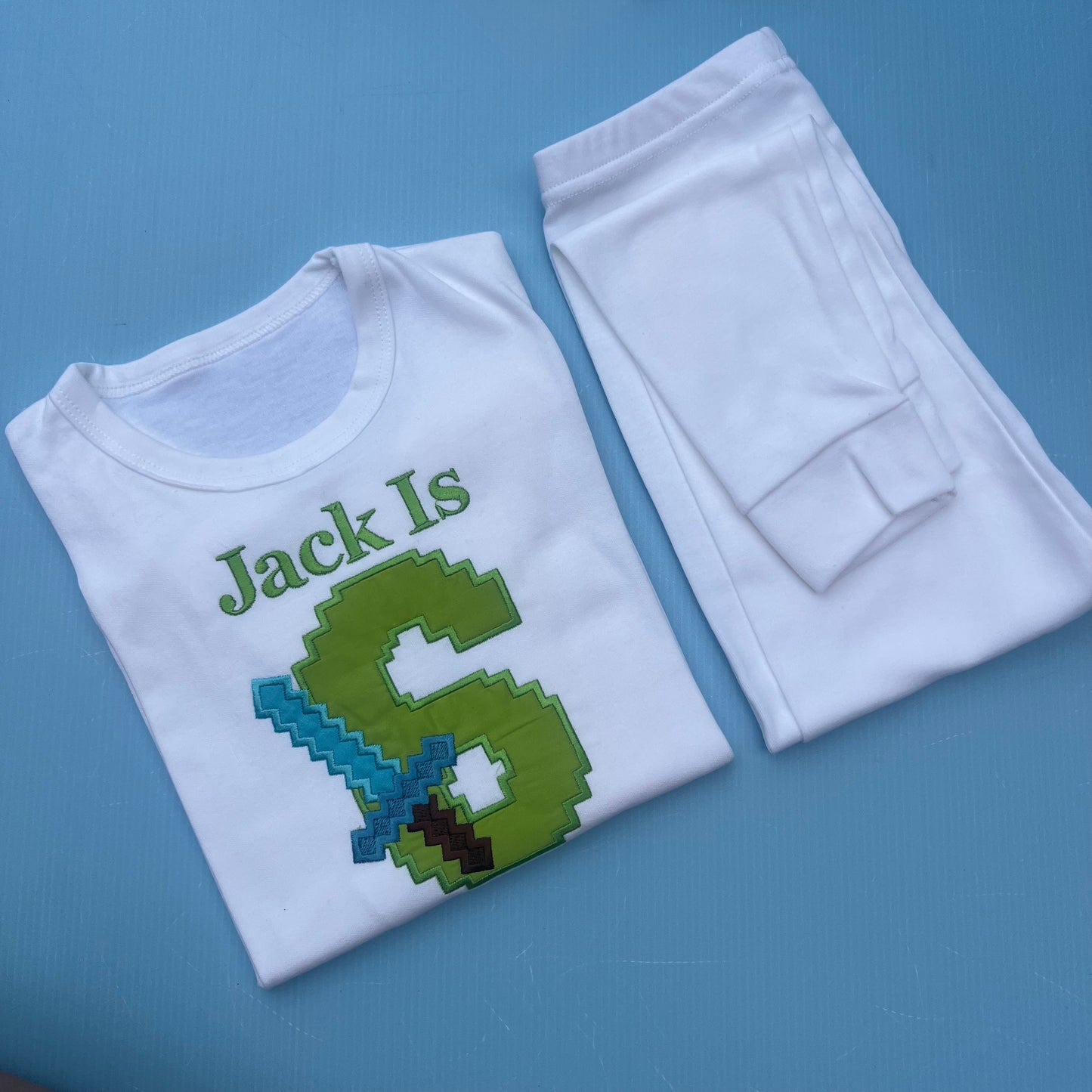 Minecraft Inspired Birthday Pyjamas