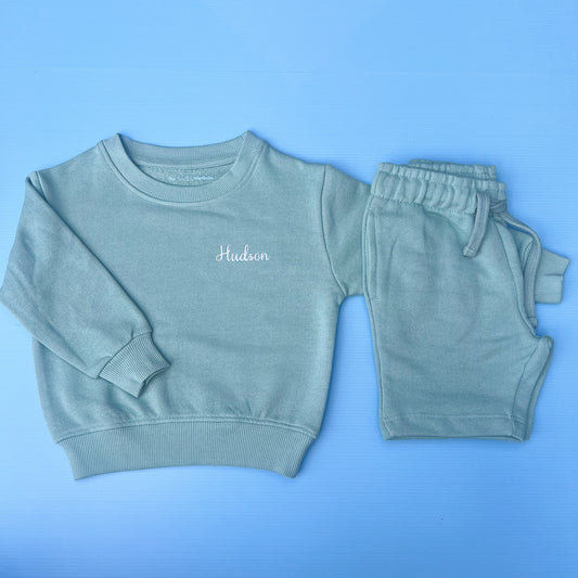 Mineral Green Jumper & Short Set