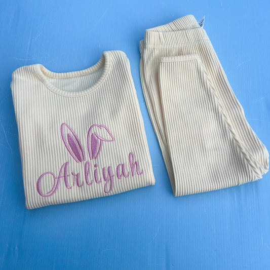 Ribbed Easter Bunny Loungewear