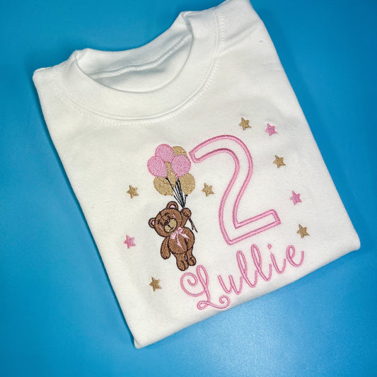 Birthday Bear with Balloons