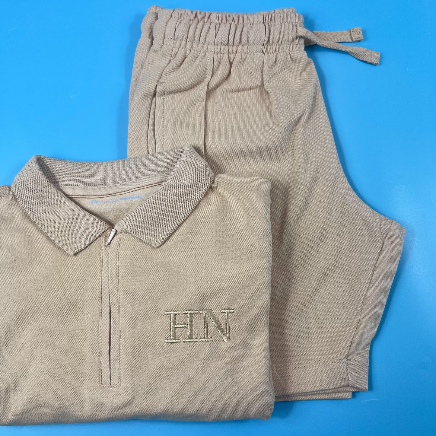 Caramel Polo Short Set