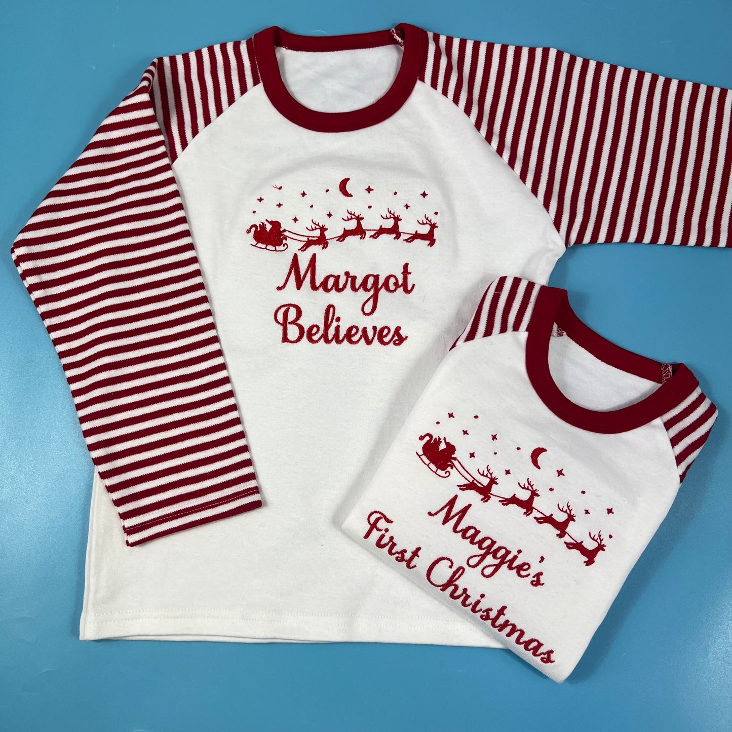 Santa’s Sleigh 1st Christmas Design Pyjamas