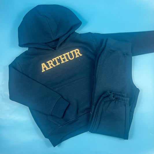 Navy Tracksuit with 3D font