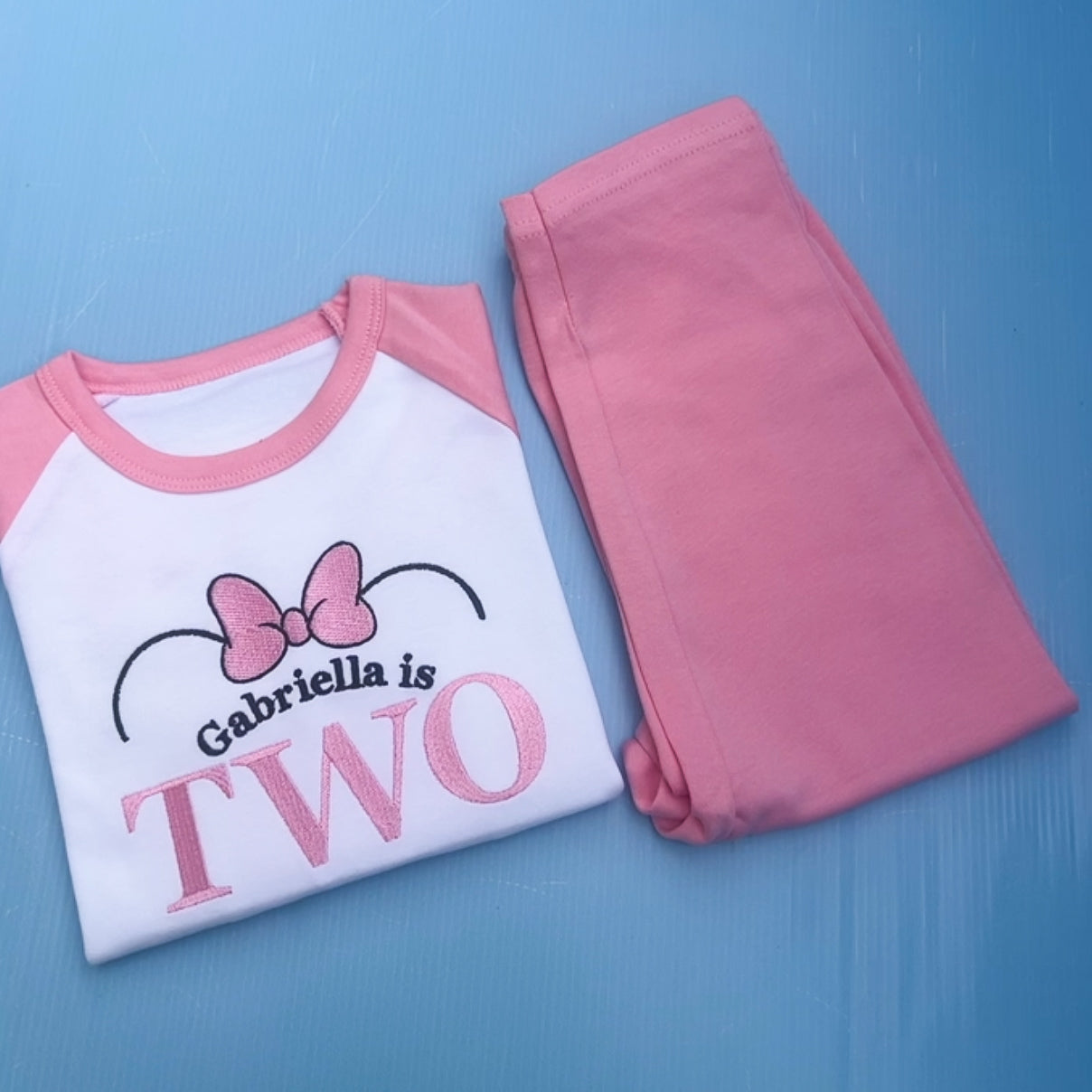 Minnie Mouse Inspired Birthday Pyjamas