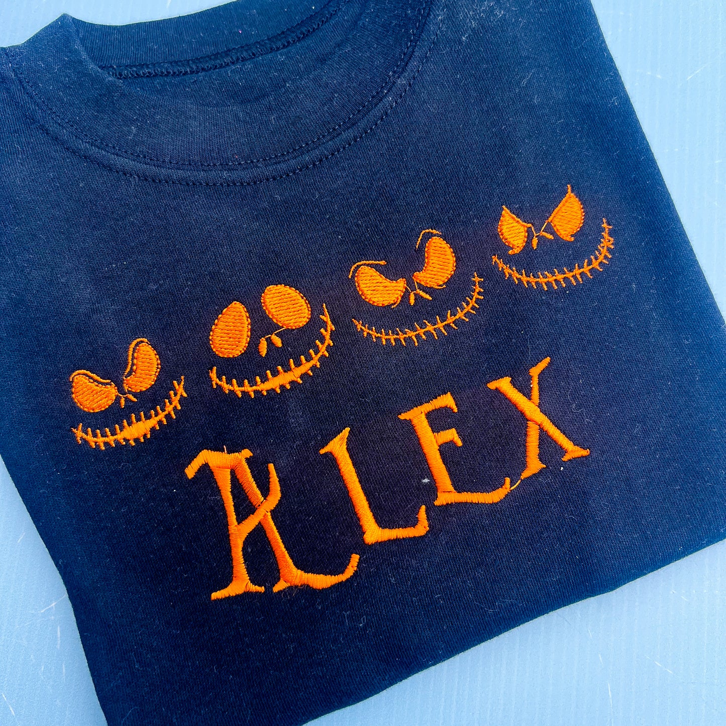 Orange Faces halloween Design