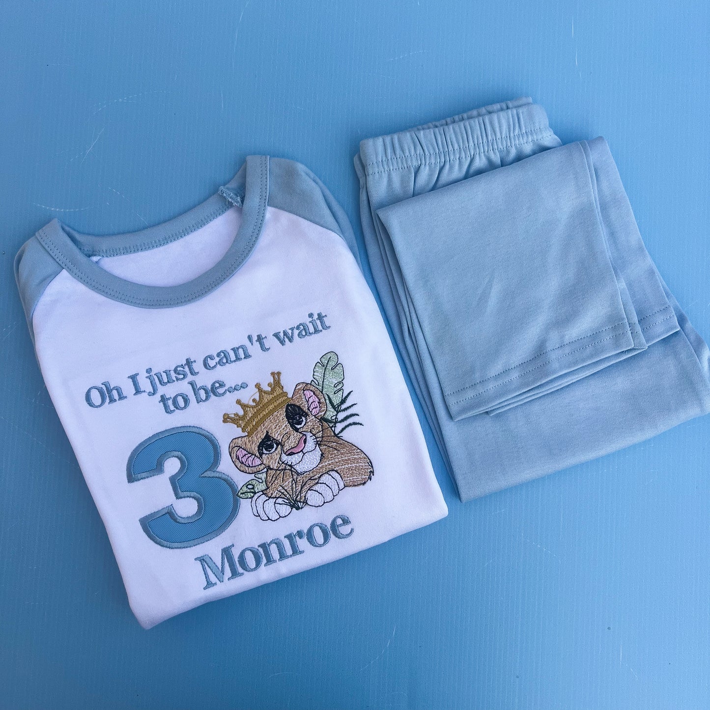 Lion King Inspired Birthday Pyjamas