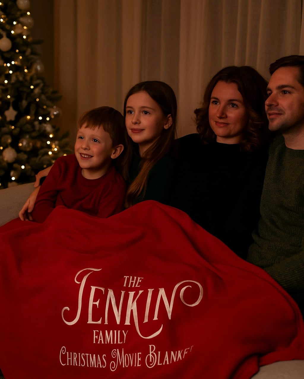 Family Christmas Blanket
