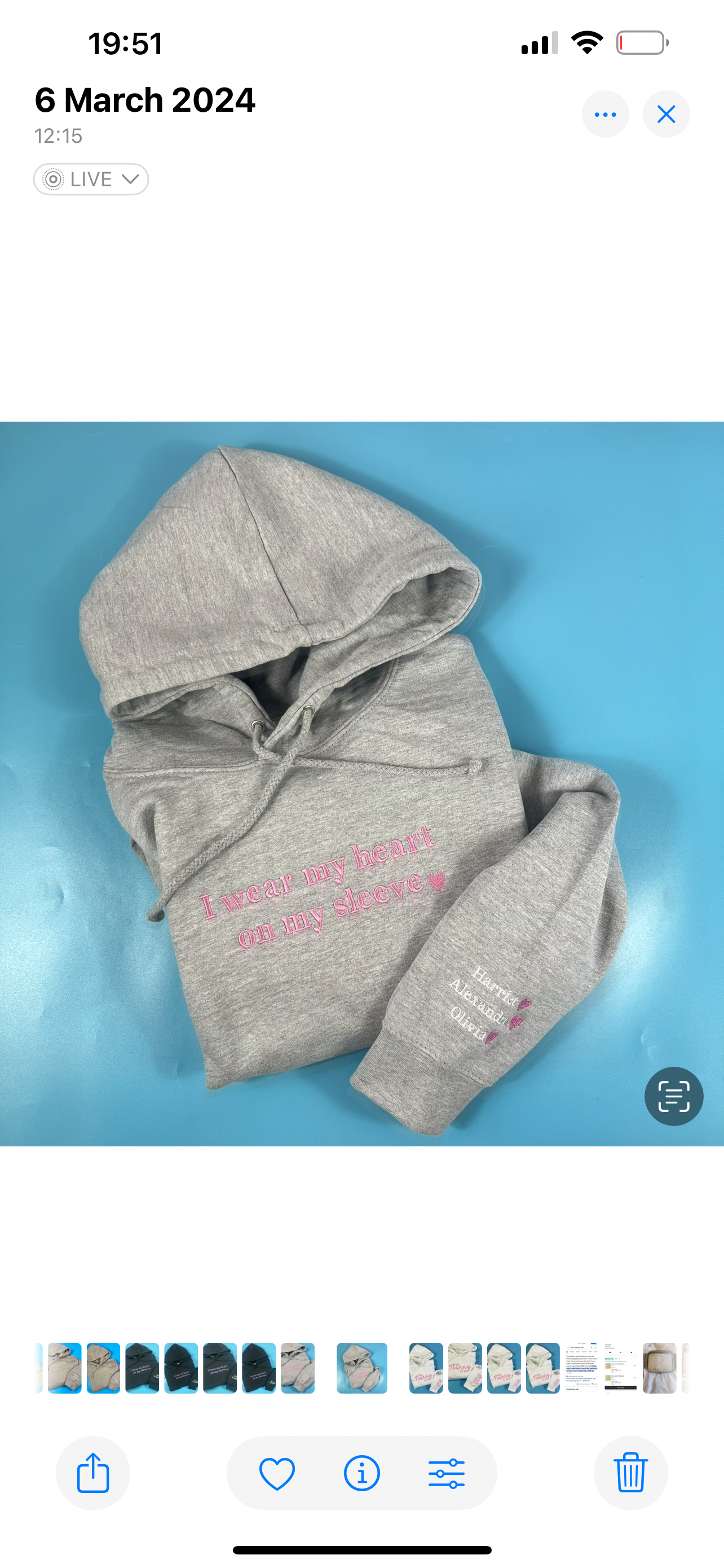 I wear my heart on my sleeve