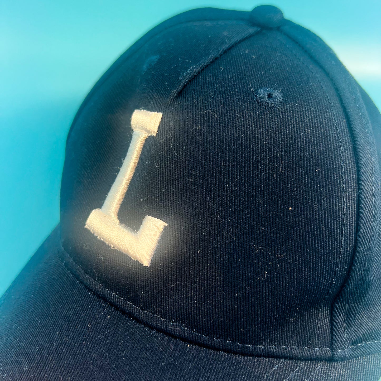 Navy Cap with 3D Puff inital