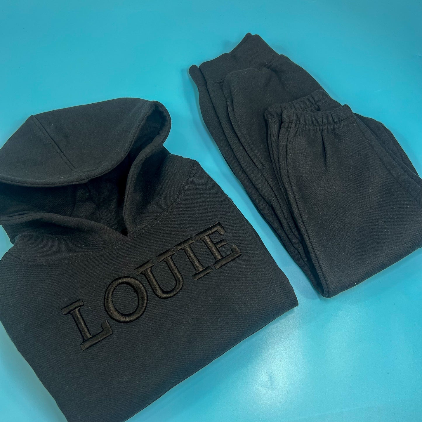 Black Tracksuit with 3D font