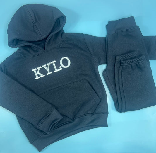 Navy Tracksuit with 3D font