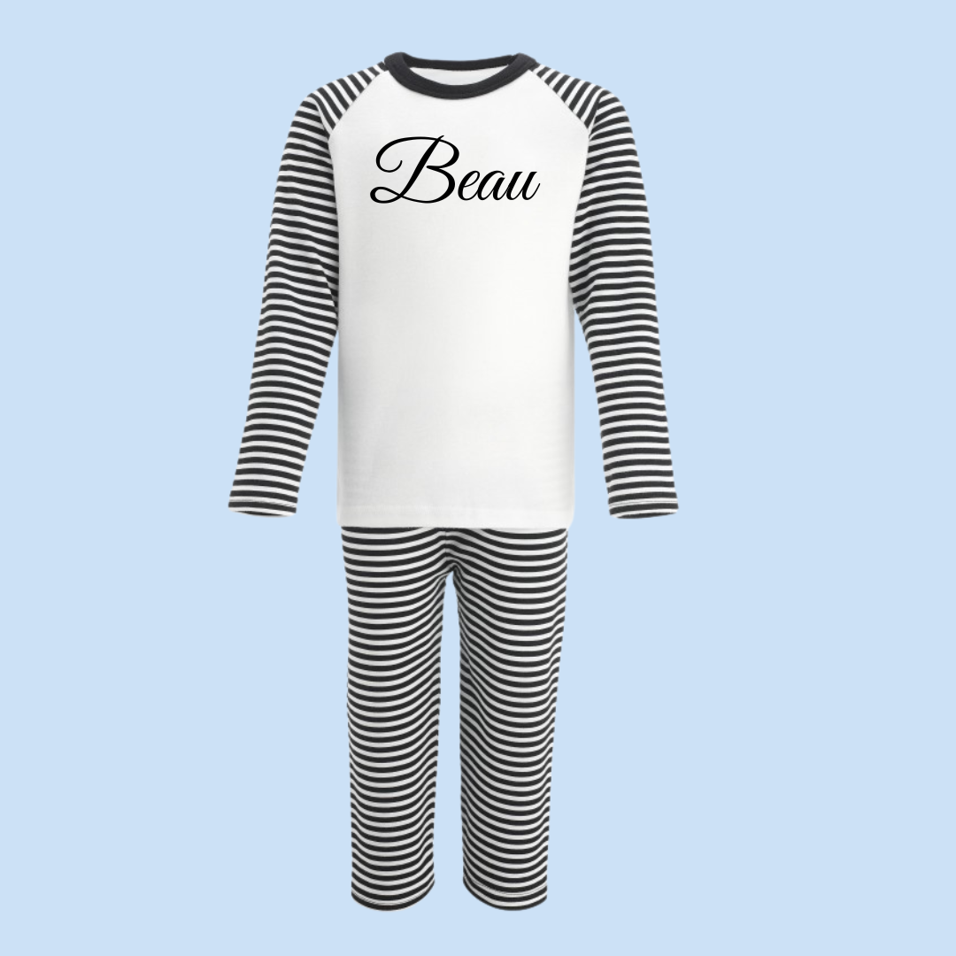 Black Stripe Pyjamas