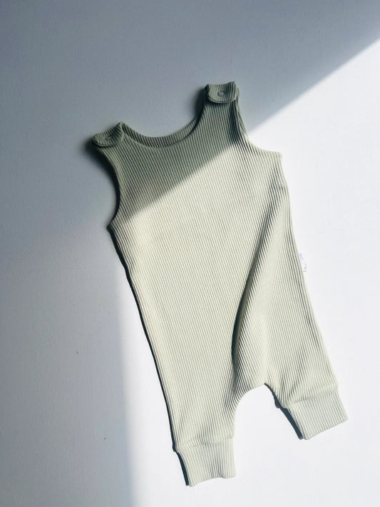 Sage Ribbed Romper