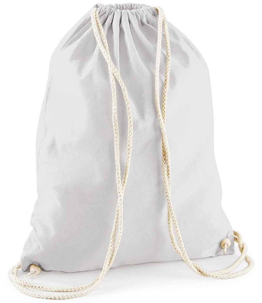 Grey Canvas drawstring bag