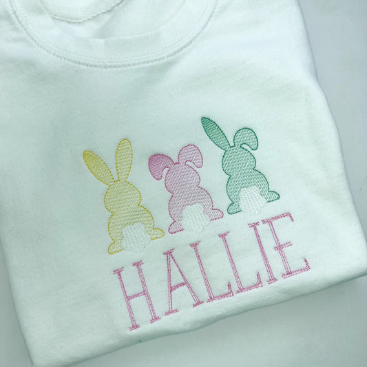 Girls Easter Bunny Sweatshirt