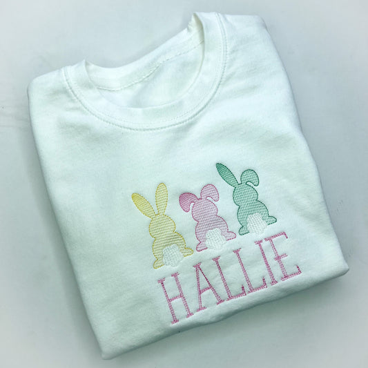 Girls Easter Bunny Sweatshirt