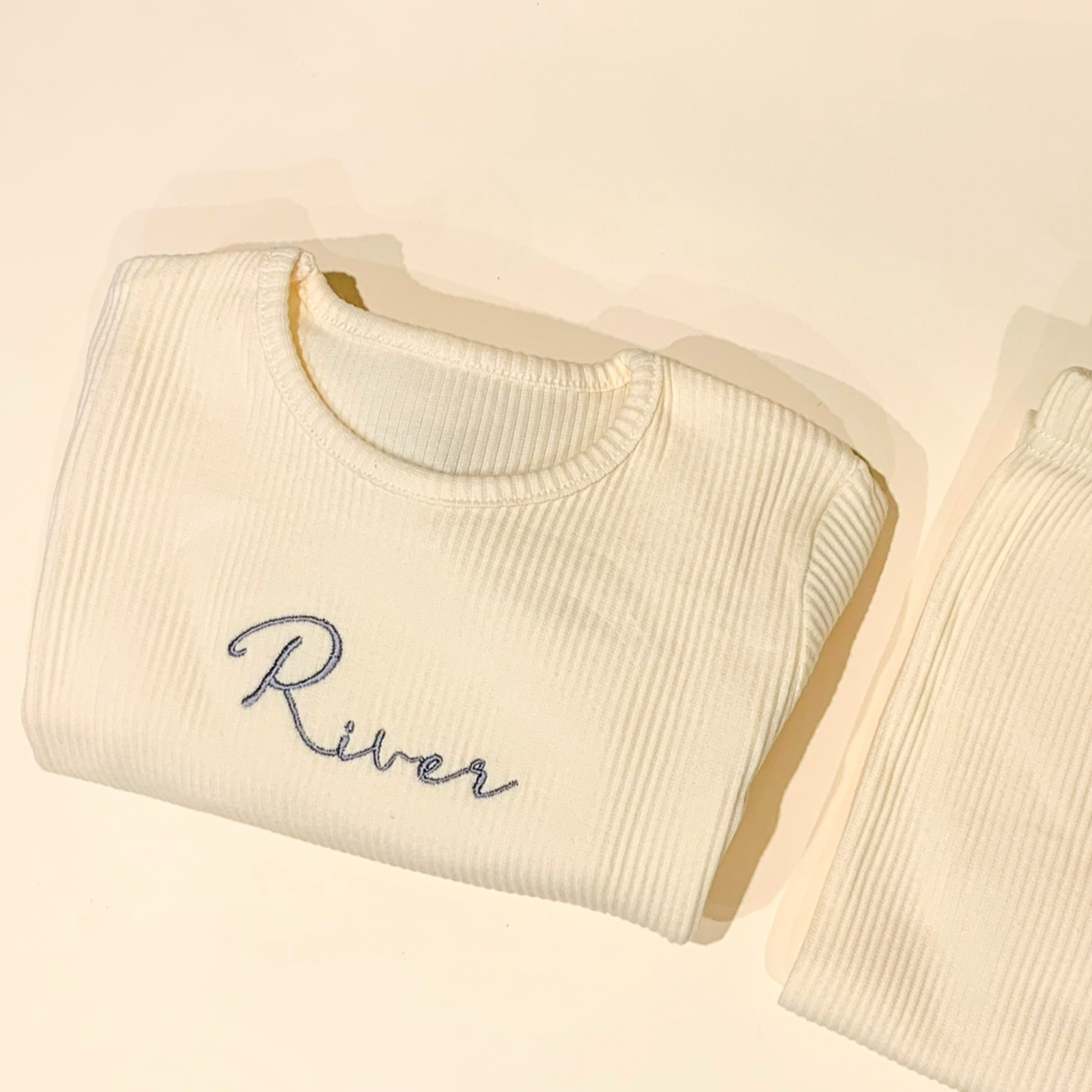 Apricot Ribbed Tracksuit