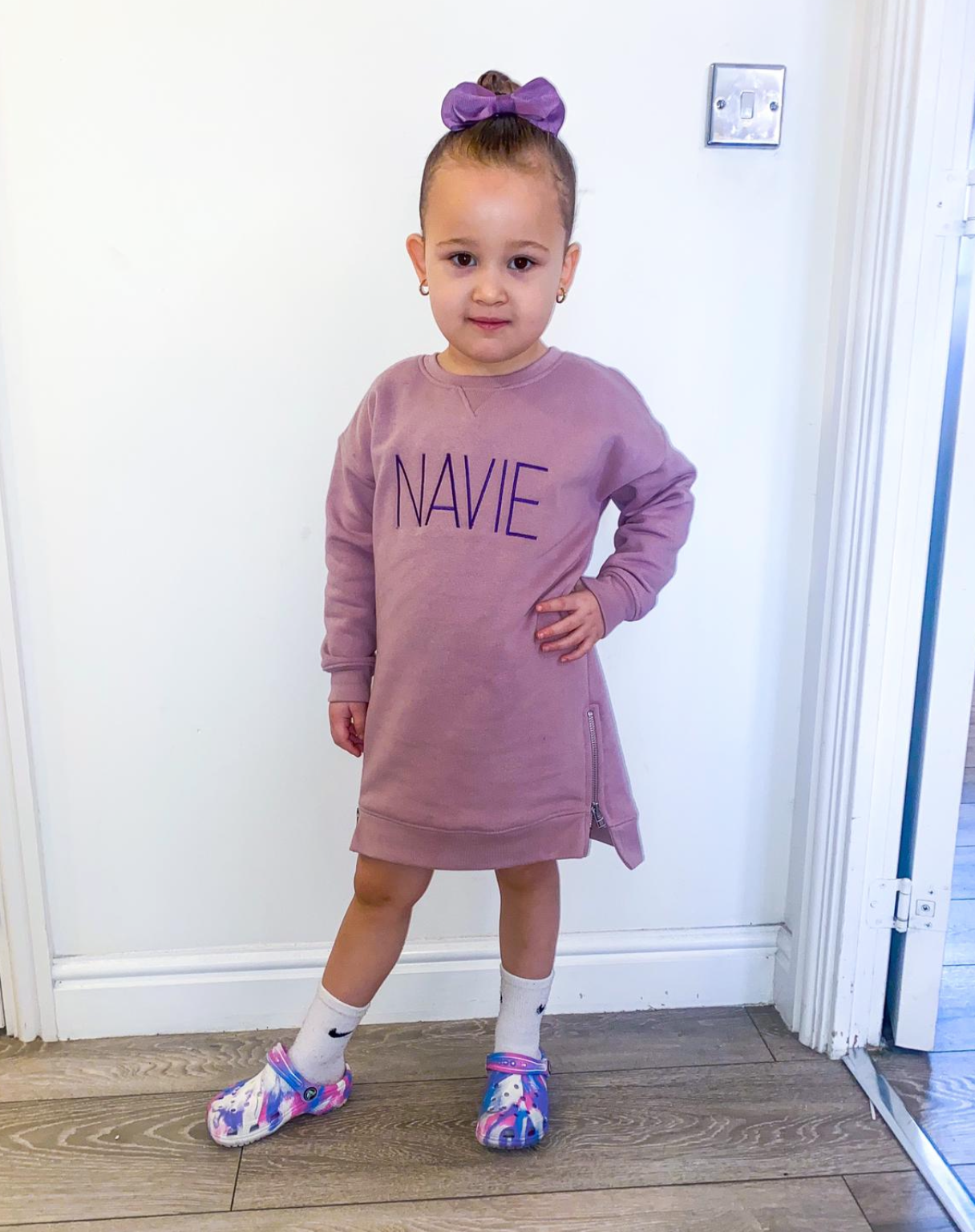 Lilac Jumper Dress