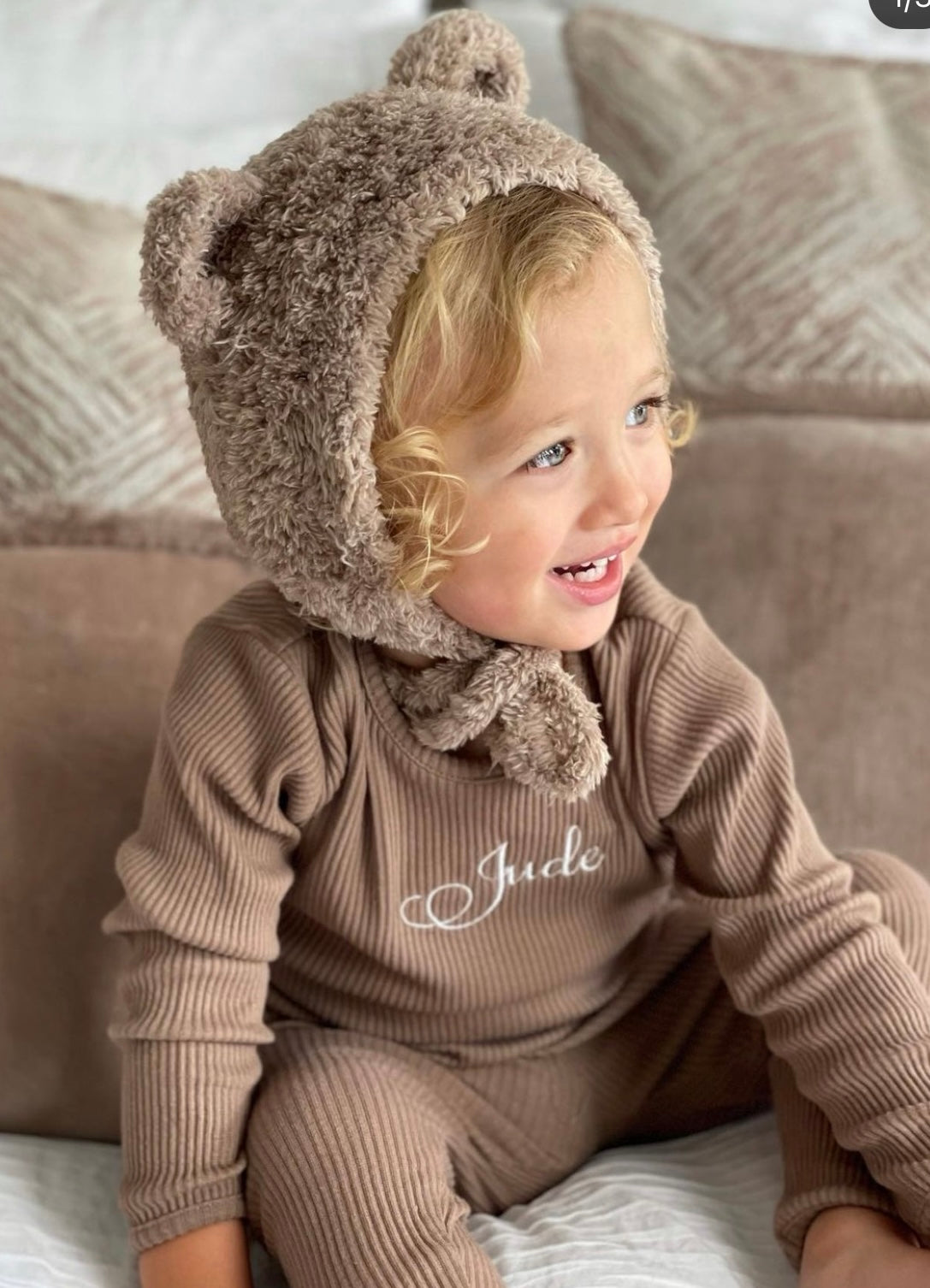 Biscuit Ribbed Tracksuit