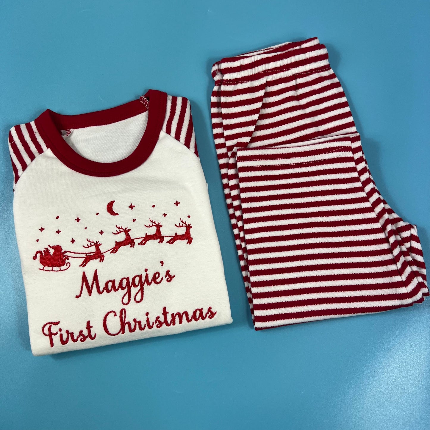 Santa’s Sleigh 1st Christmas Design Pyjamas