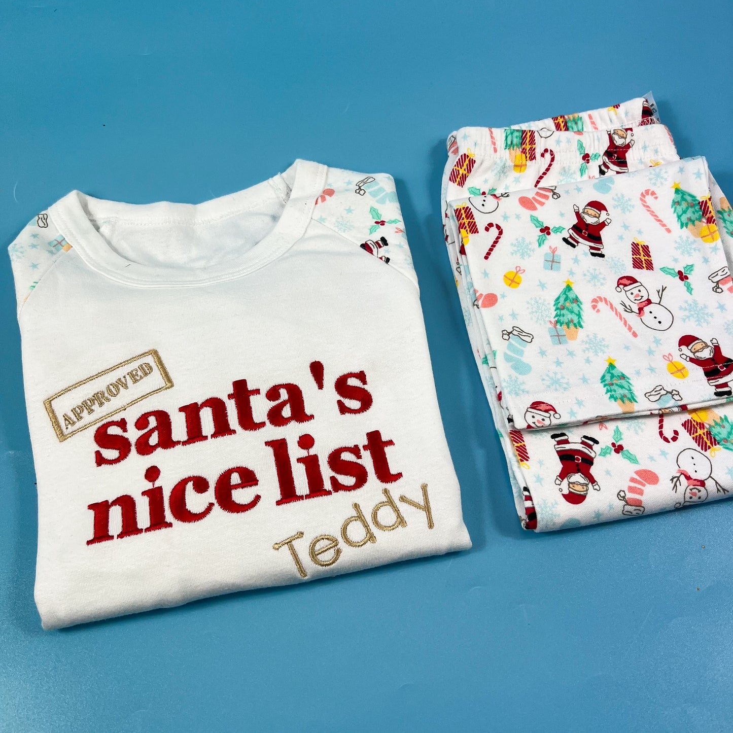 Santa’s nice list pyjamas