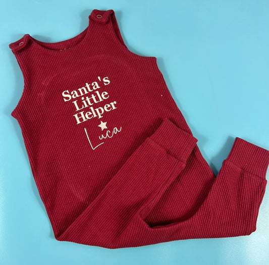 Christmas dungarees