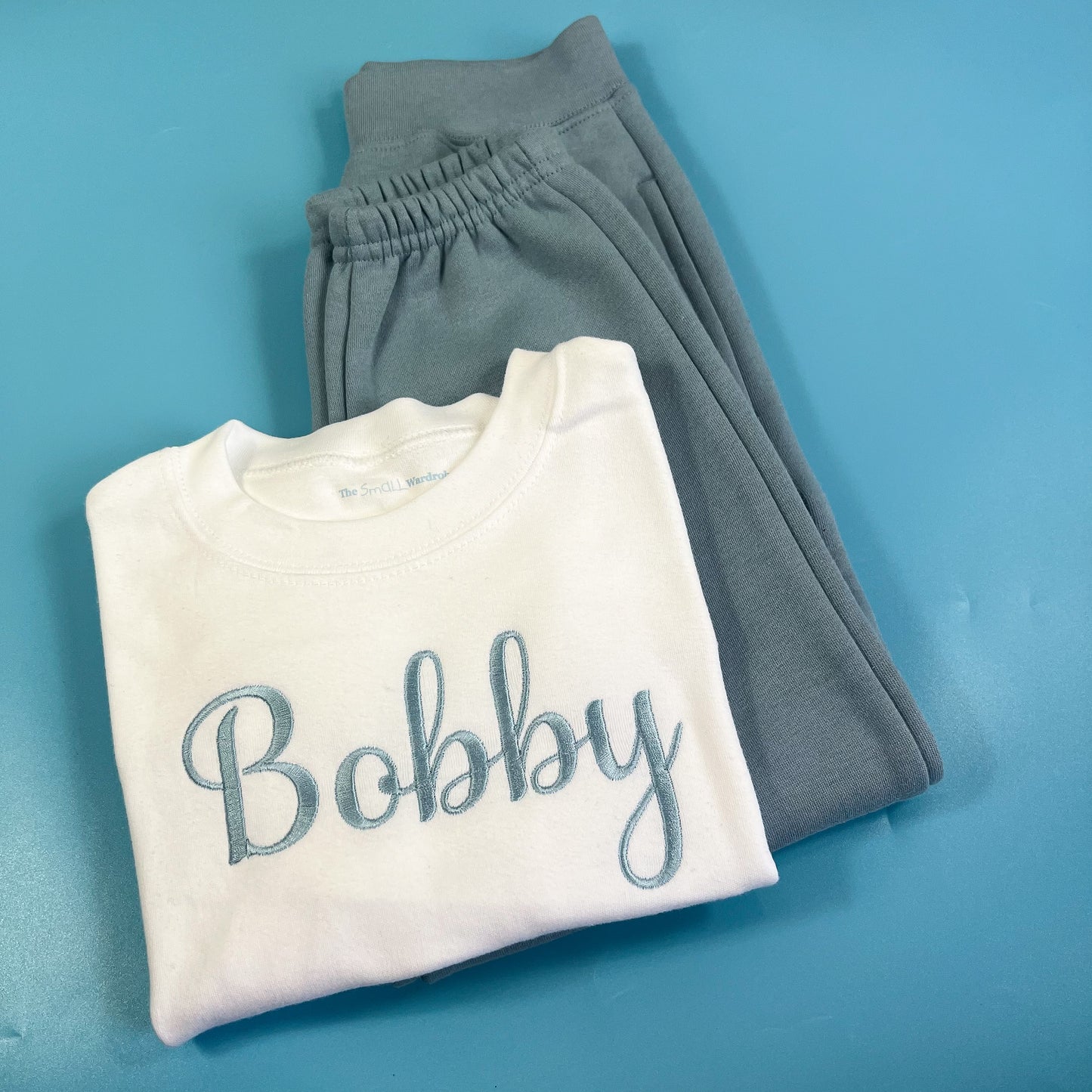 Blue Jogger and T-shirt Set