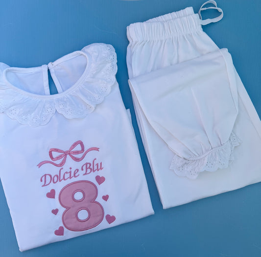 Bow Birthday Pyjamas