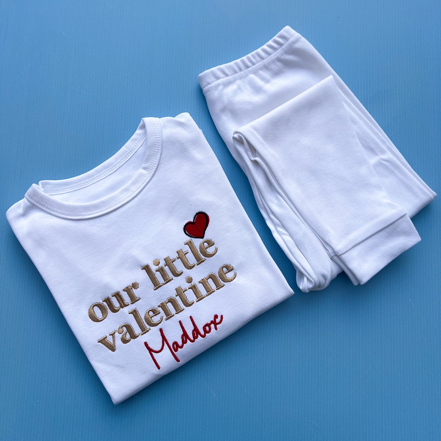 Our little Valentine Beige Pyjamas