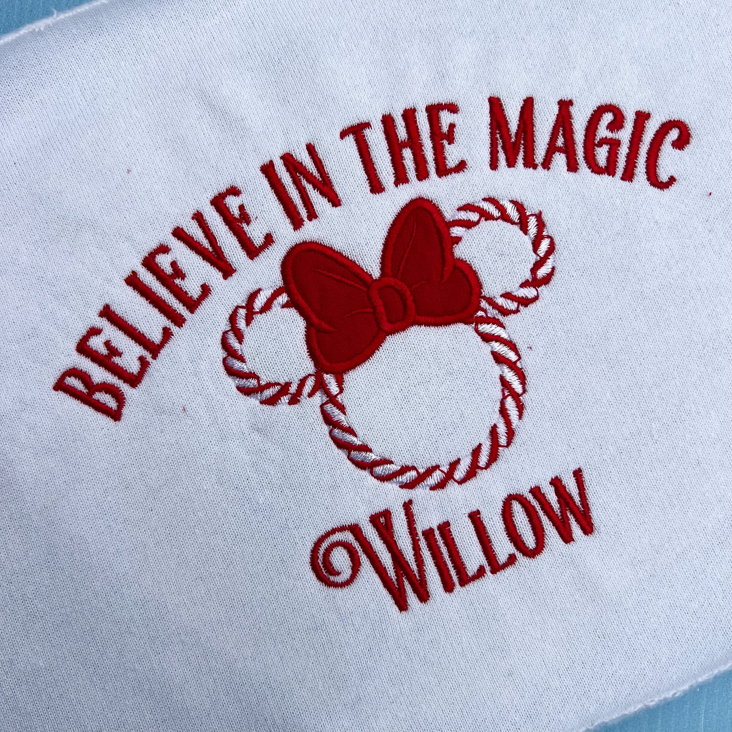 Minnie Mouse Candy Cane Jumper