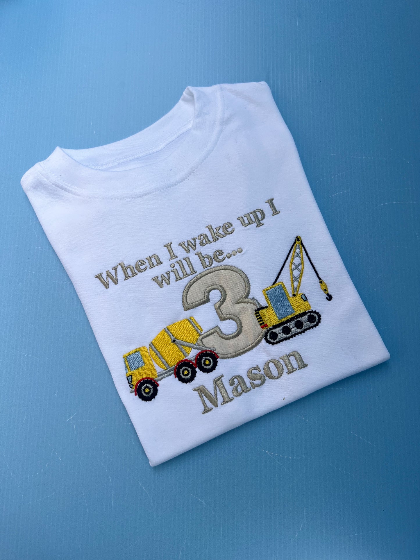 Digger Birthday Pyjamas