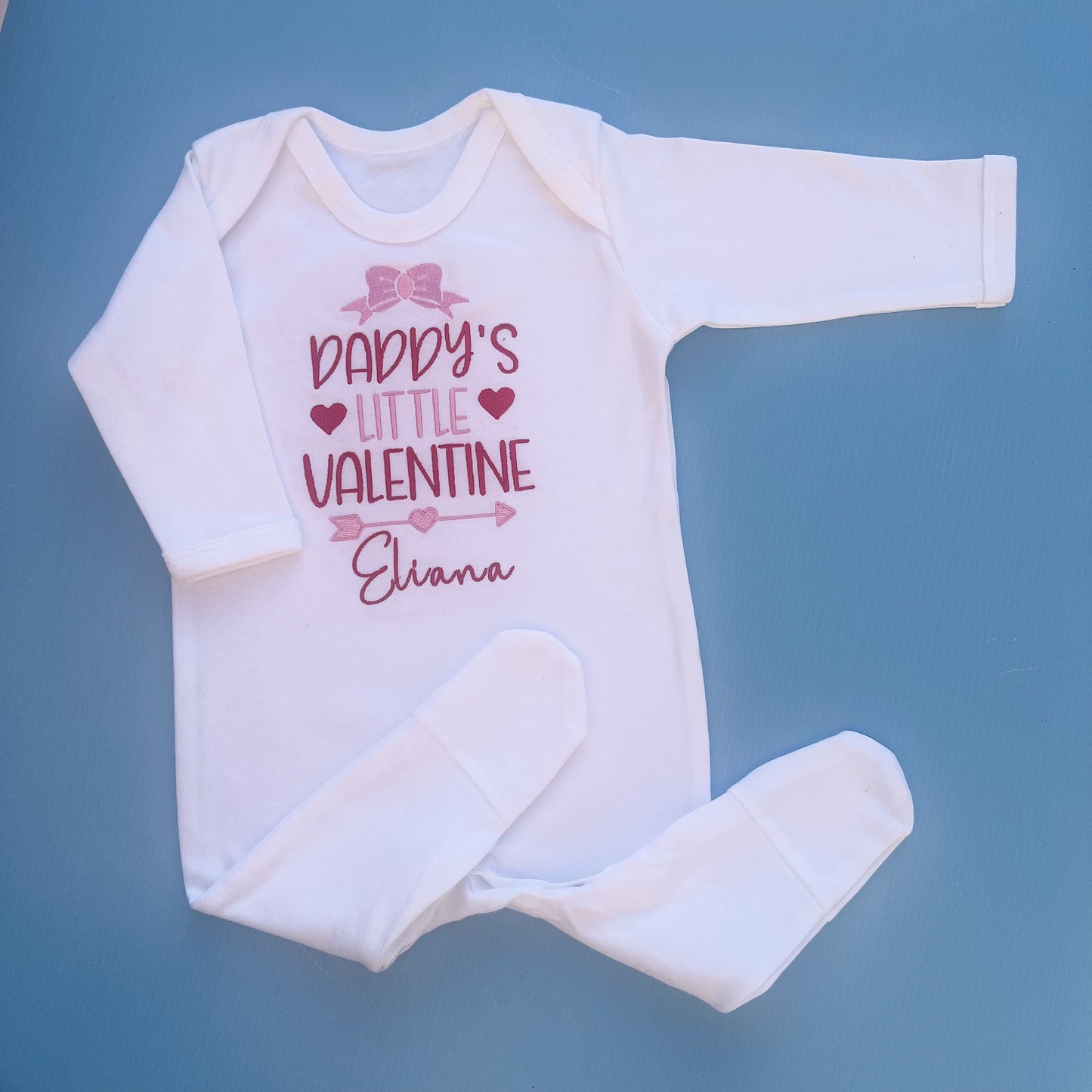 Daddys little valentines Romper