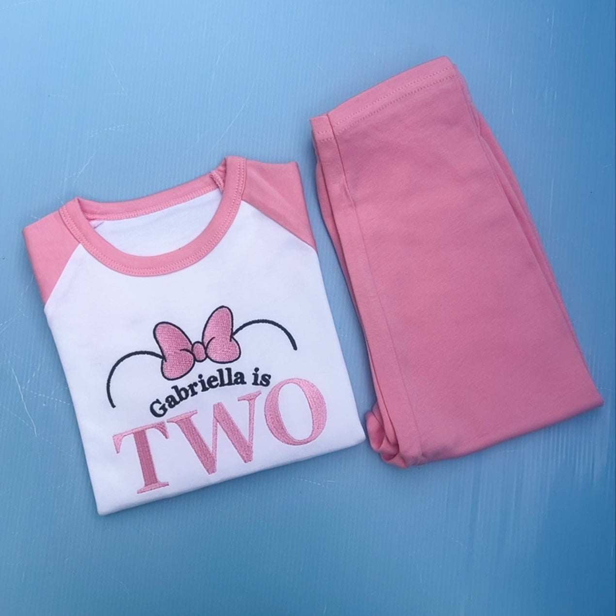 Minnie Mouse Inspired Birthday Pyjamas