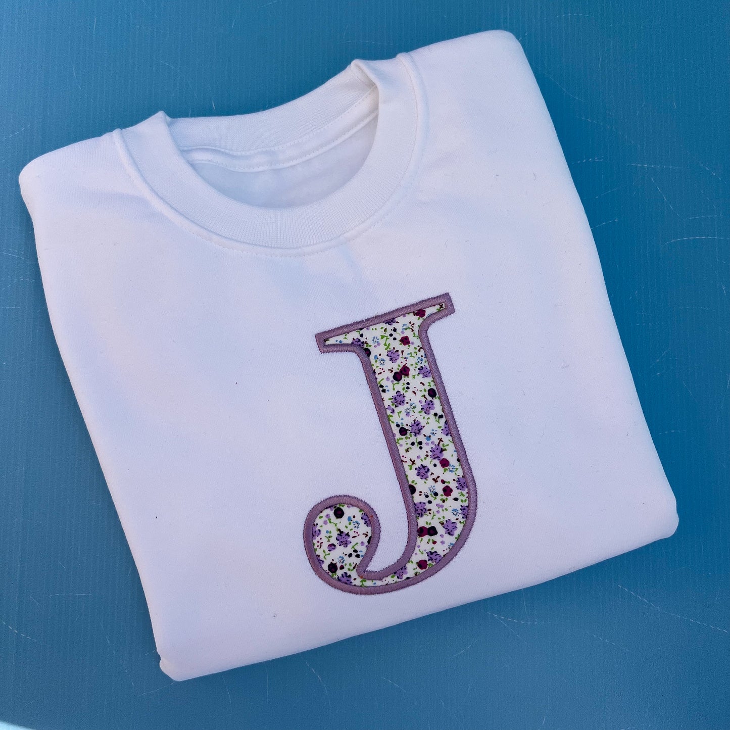 Floral inital sweatshirt