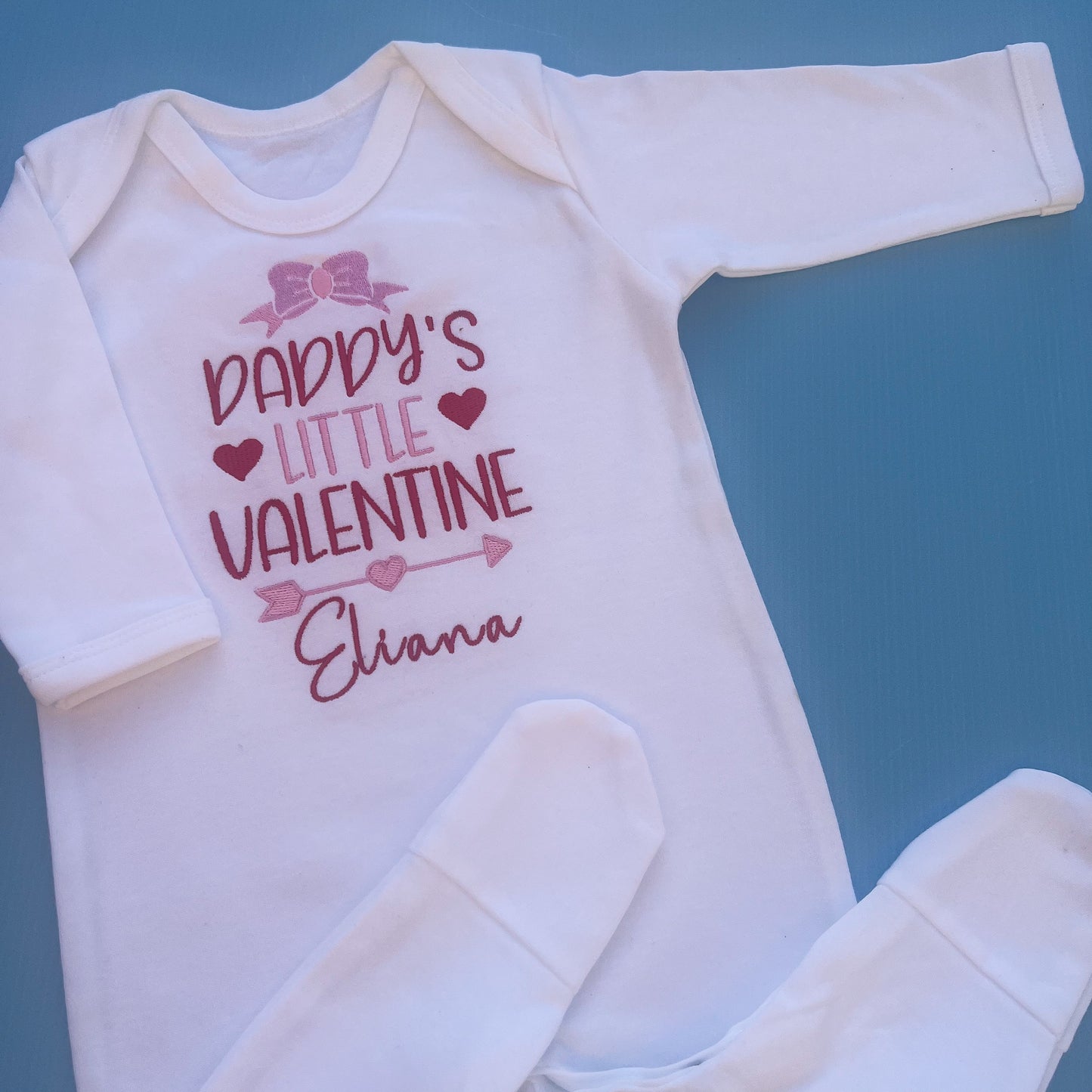 Daddys little valentines Romper