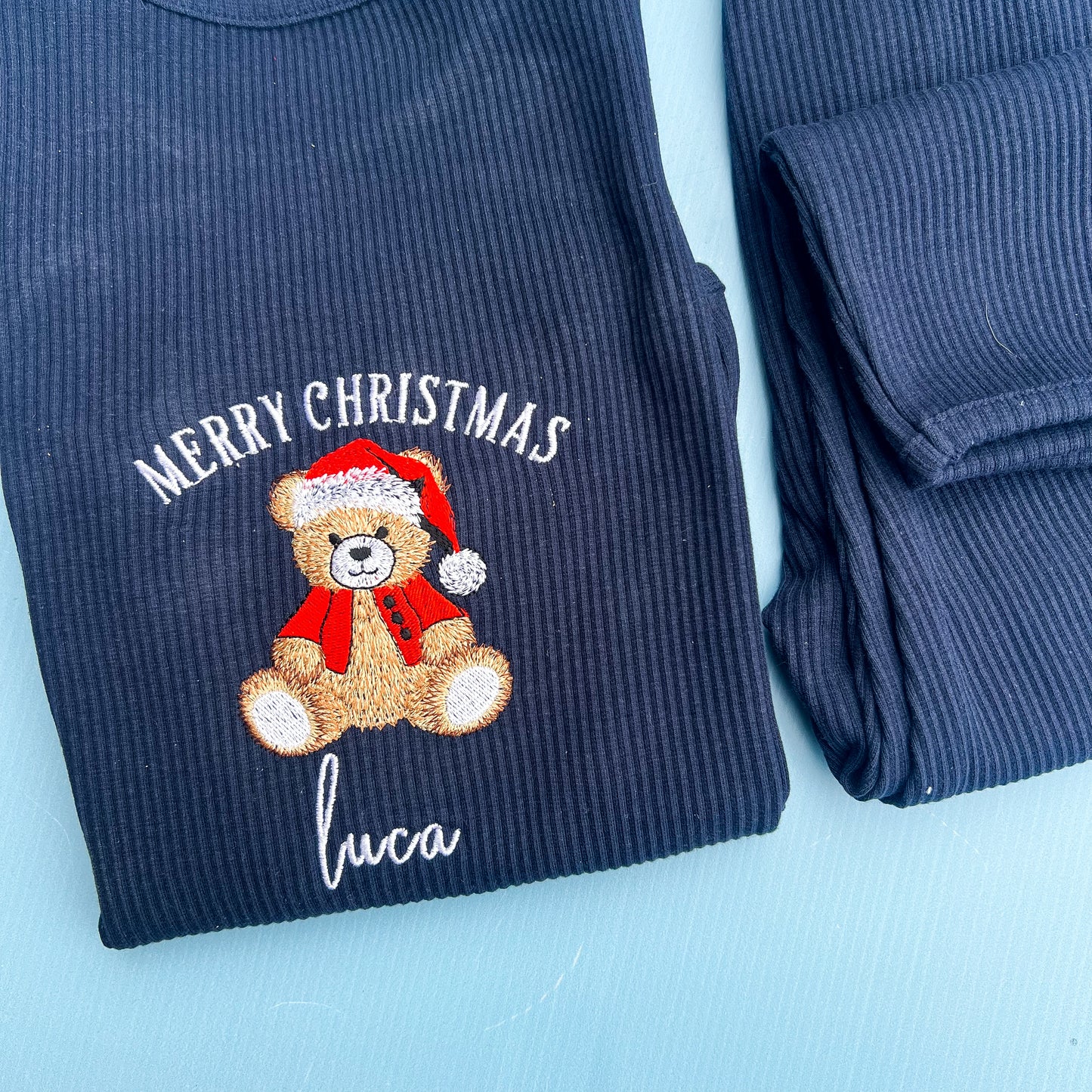 Navy Loungeset with Teddy Design