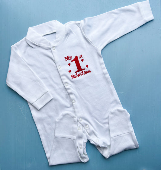 my 1st Valentines Babygrow