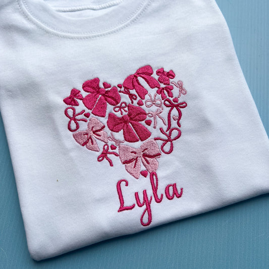 Bow Heart T-Shirt/Sweatshirt