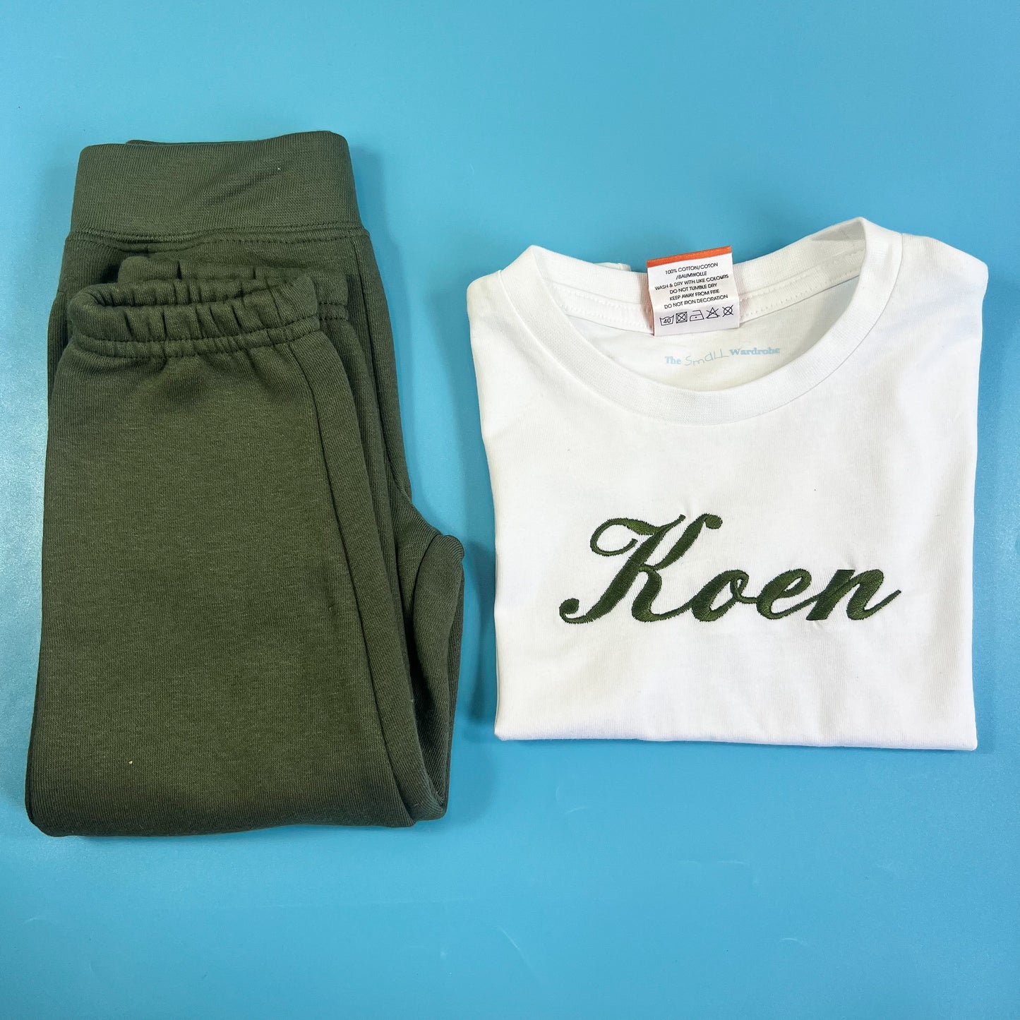 Khaki Jogger and T-shirt Set