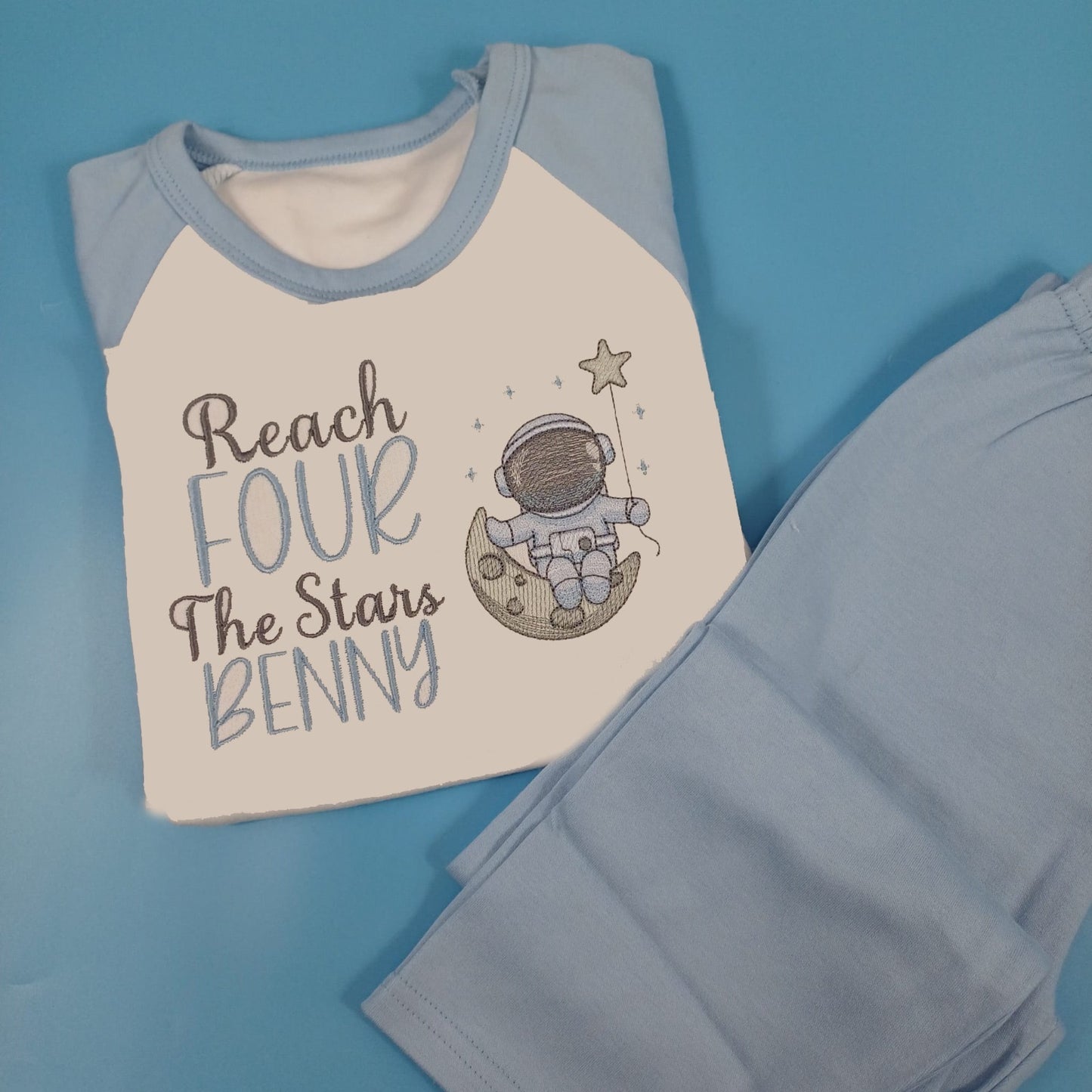 Reach for the stars Birthday Pyjamas