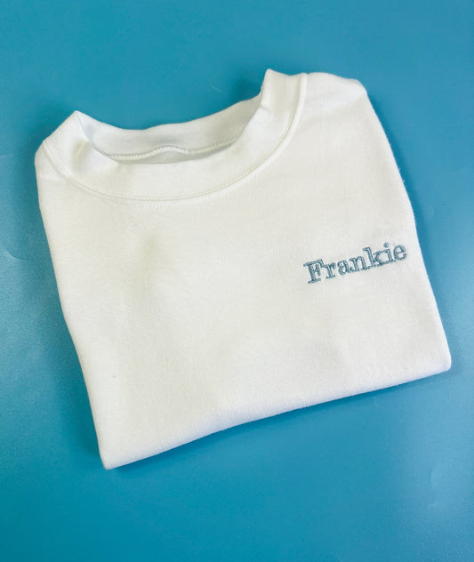 White T-shirt with side name