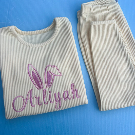 Ribbed Easter Bunny Loungewear