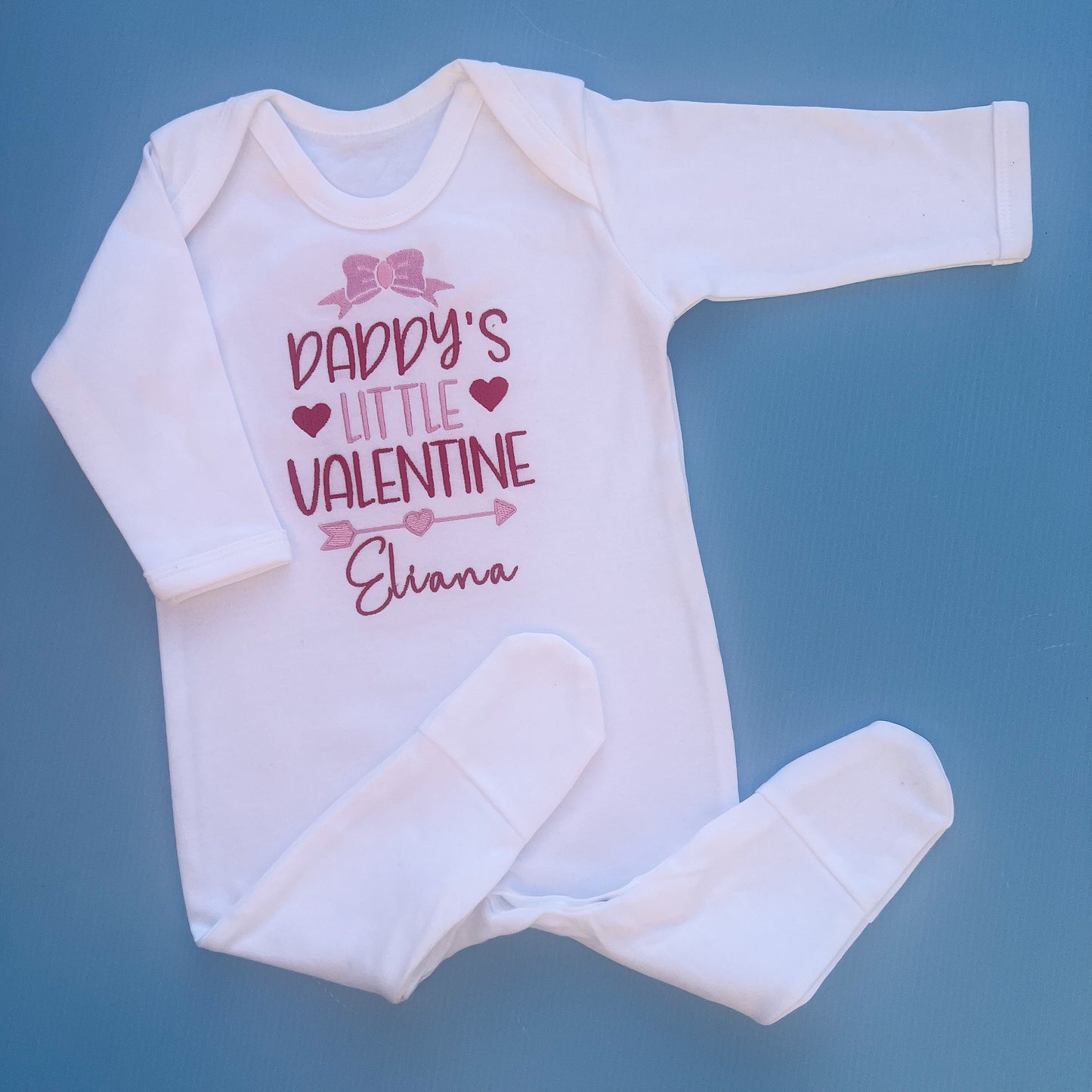 Daddys little valentines Romper