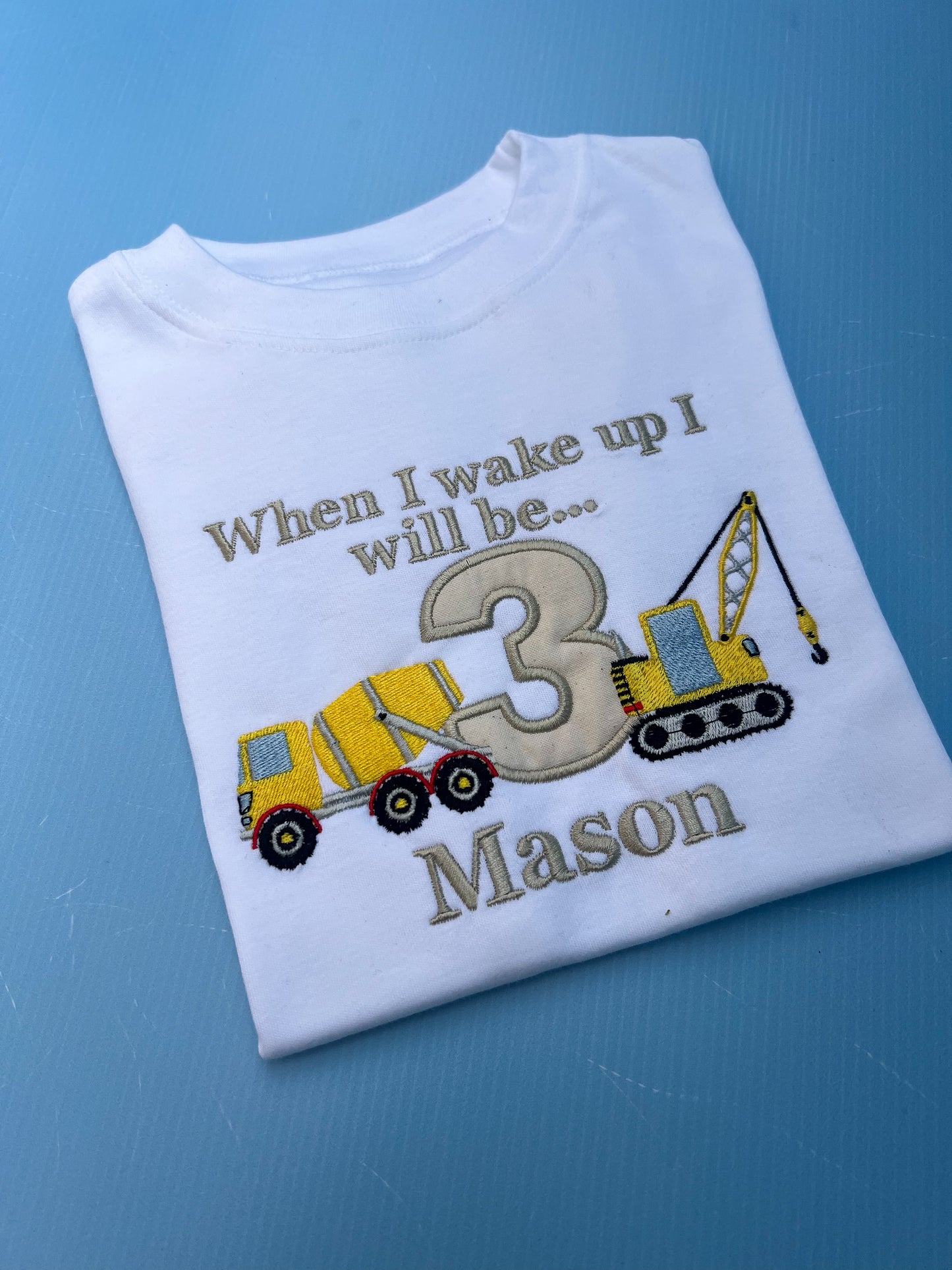 Digger Birthday Pyjamas