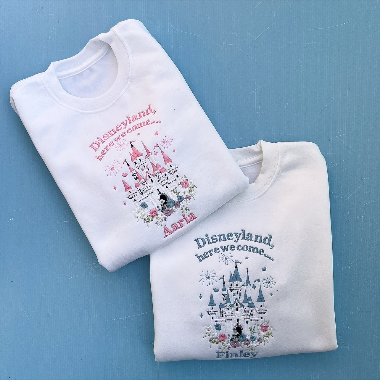 Disneyland Here We Come Castle - Blue Embroidery