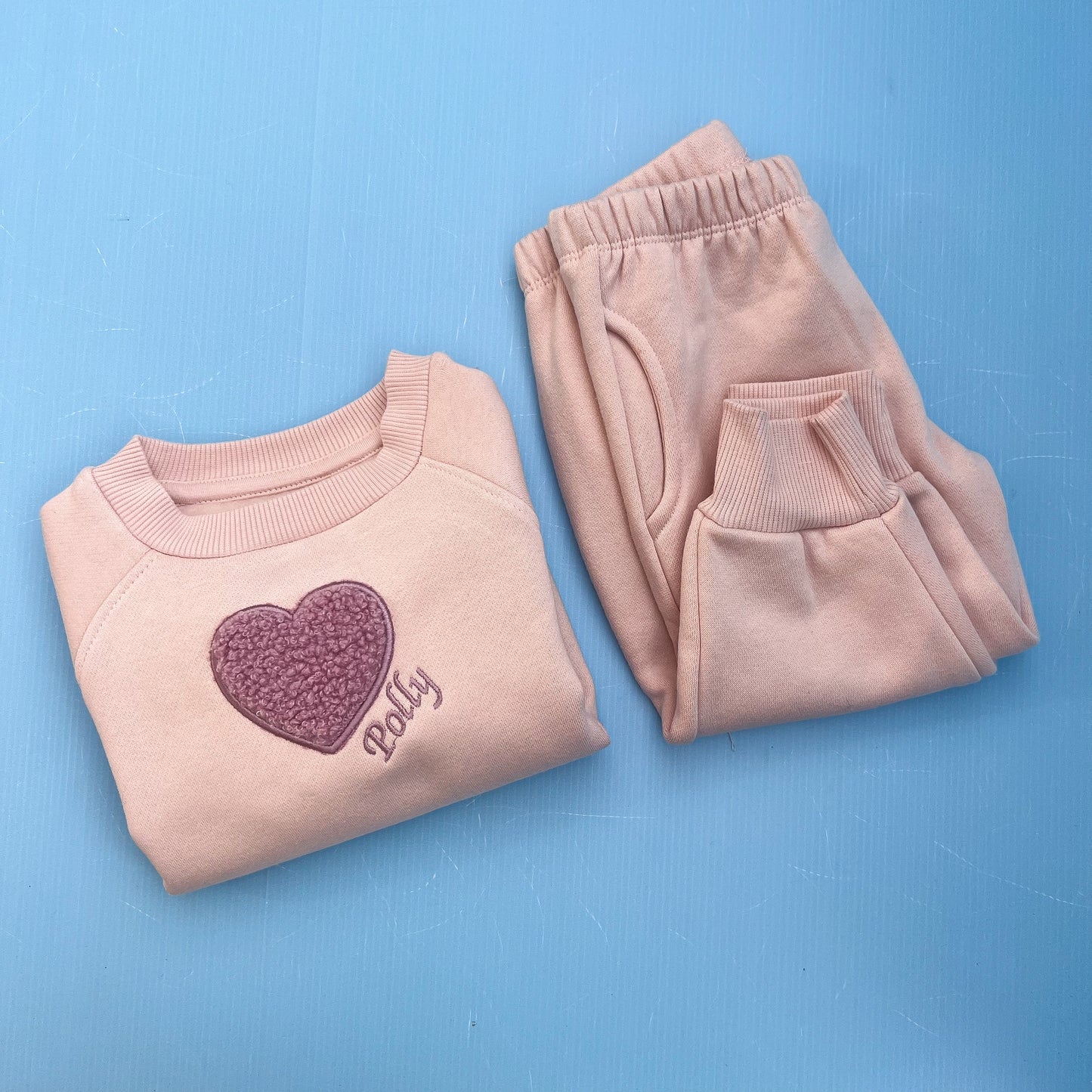 Pink Tracksuit with Teddy Heart/Star