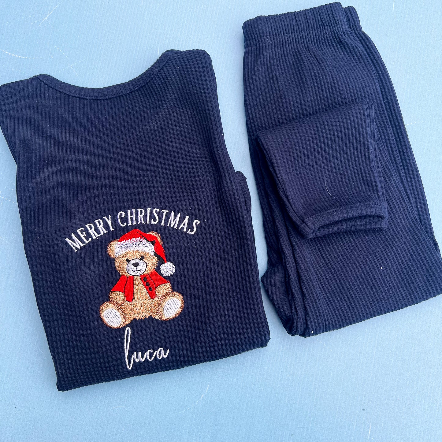 Navy Loungeset with Teddy Design